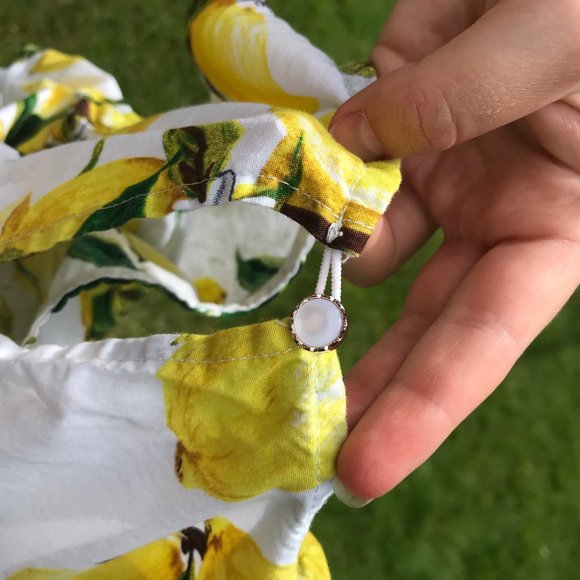 Off the Shoulder Lemon Top - Picture 5 of 5